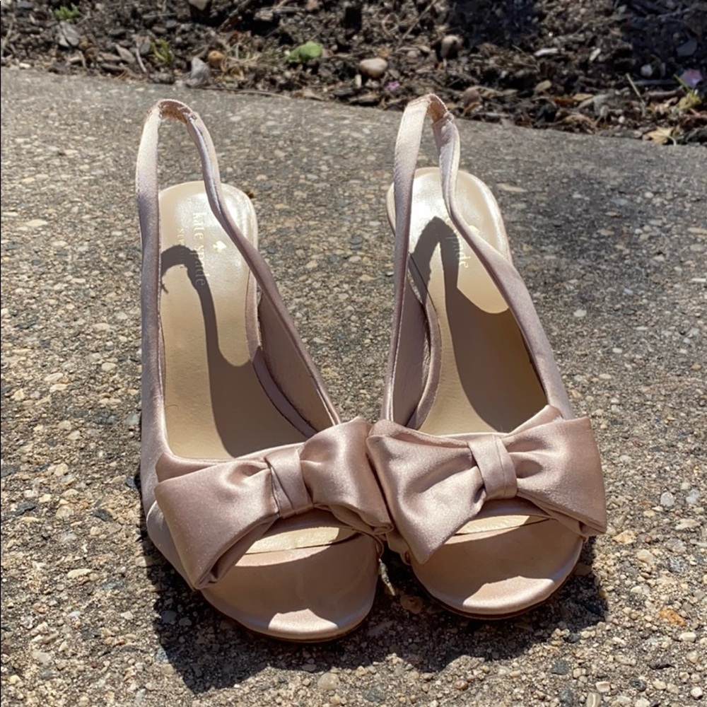 only worn once kate spade bow heels!